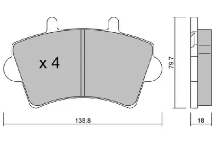 Комплект тормозных колодок, дисковый тормоз AISIN купить